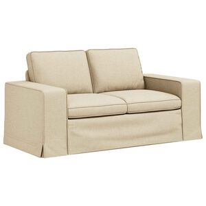 vidaXL Sofa Kreminė 162 x 80 x 82 cm audinys