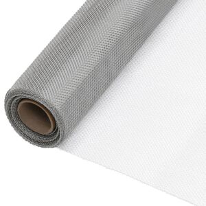 vidaXL Tinklelis, sidabrinis, 80x2000 cm, nerūdijantis plienas