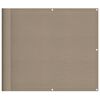 vidaXL Balkono pertvara, taupe, 90x1000cm, 100% oksfordo poliesteris