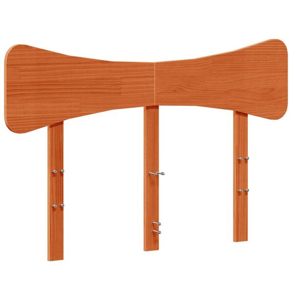 vidaXL Galvūgalis, va&scaron;ko rudos spalvos, 135cm, pu&scaron;ies medienos masyvas