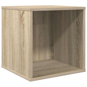 vidaXL Vinilo albumų dėžė Sonoma ąžuolas 37 x 36,5 x 38 cm