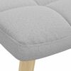 vidaXL supama kėdė su Footstool Cloud Grey audiniu