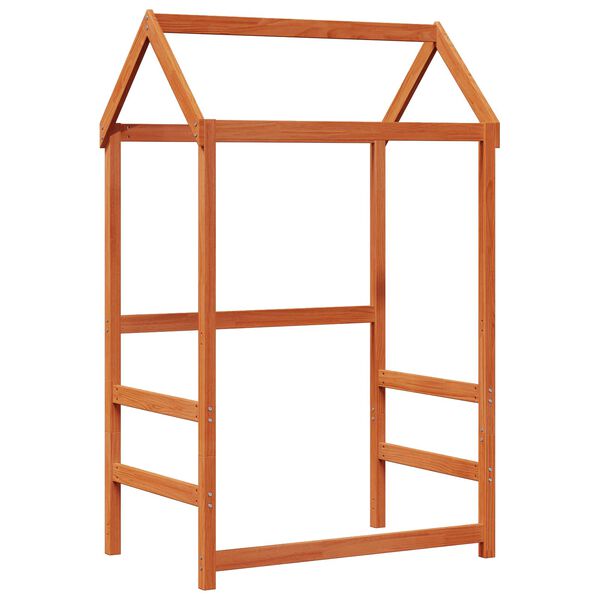 vidaXL Dieninė lova 3 pcs Va&scaron;ko ruda Kietos pu&scaron;ies mediena