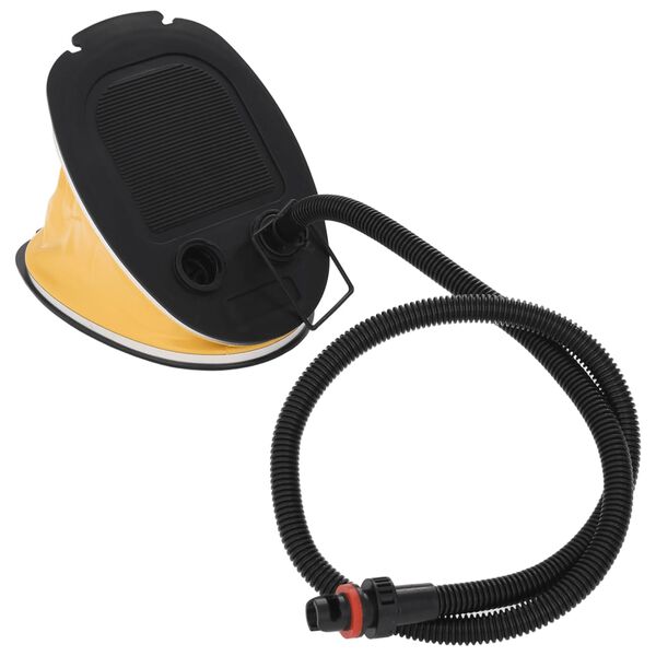 vidaXL Kojinė pompa, pilkos ir geltonos spalvos, 26x18cm, PP ir PE