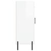 vidaXL &Scaron;oninė spintelė, balta, 69,5x34x90cm, apdirbta mediena, blizgi