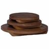 vidaXL Vazonų stalas 3 pcs Ruda Mahogany Medis