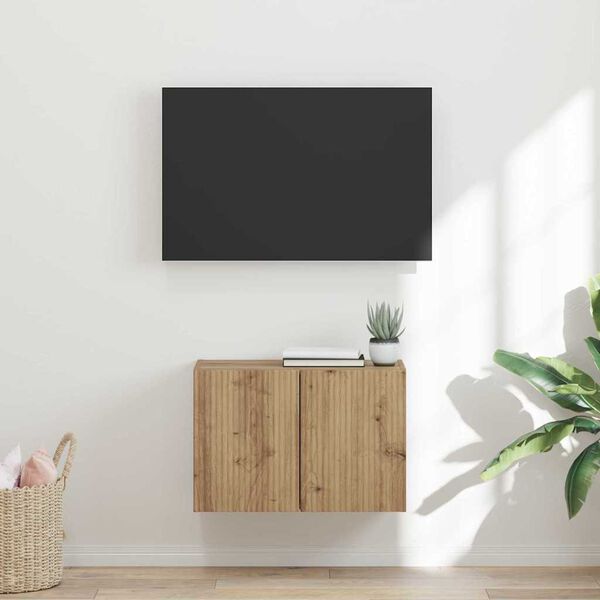 vidaXL TV sieninė spintelė Amatininkų ąžuolas 59,5 x 31 x 40 cm