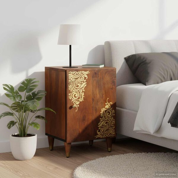 vidaXL Vonios spintelė Medus ruda 38 x 33 x 58 cm Kietas mango medis