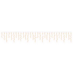 vidaXL Užuolaidų girliandos 210 LED &Scaron;ilta balta 500 x 72 cm
