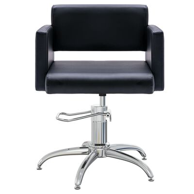 vidaXL Grožio salono kėdė, juodos spalvos, dirbtinė oda