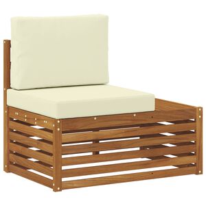 vidaXL Lauko galinė sofa su pagalve Natūrali 91 x 63 x 73 cm