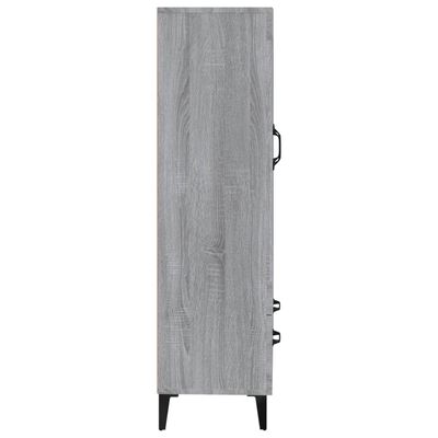 vidaXL Komoda, pilkos ąžuolo spalvos, 70x31x115cm, apdirbta mediena