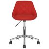 vidaXL Pasukama biuro kėdė, raudonojo vyno spalvos, dirbtinė oda