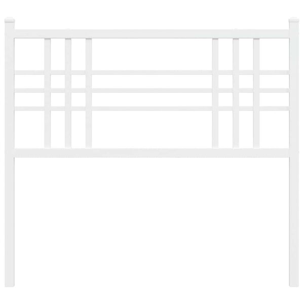 vidaXL Metalinis pakaitinis galvūgalis, baltos spalvos, 100cm