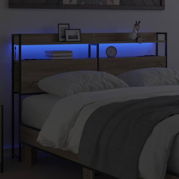 vidaXL Saugojimo galvos atlo&scaron;as Sonoma ąžuolas 160 cm Apdirbta mediena