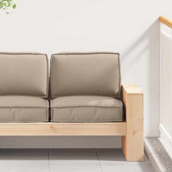 vidaXL Pallet pagalvių rinkinys 2 pcs Taupe Oksfordo audinys