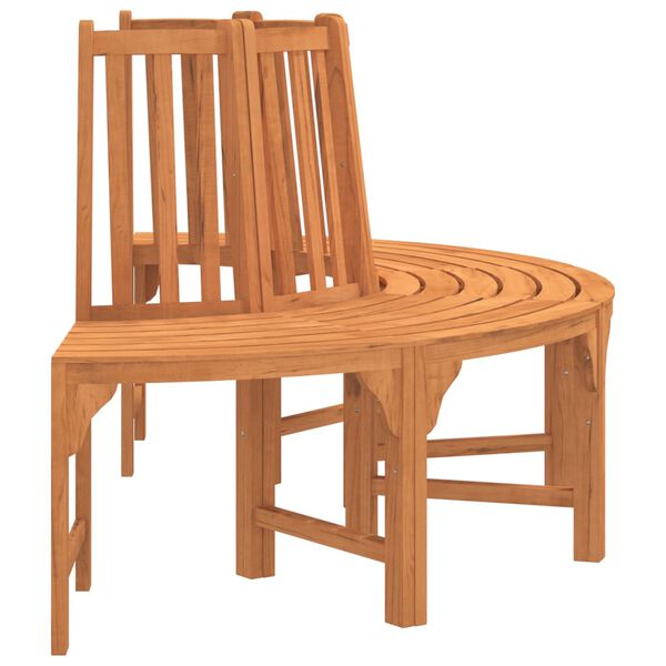 vidaXL Pusapvalis suoliukas aplink medį, 208cm, eukalipto masyvas