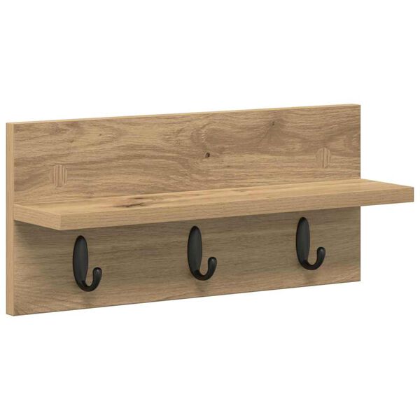 vidaXL Prikabinamas paltas Amatininkų ąžuolas 40 x 10,5 x 18 cm