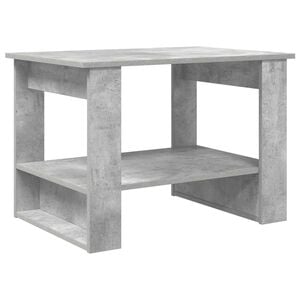 vidaXL Kavos staliukas Betono pilka 72 x 50 x 50 cm Apdirbta mediena