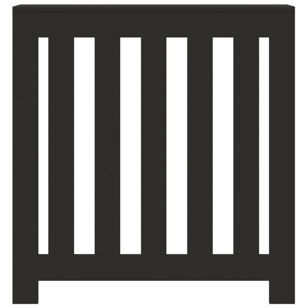vidaXL Radiatoriaus uždangalas, juodas, 78x20x82cm, apdirbta mediena