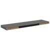 vidaXL Pakabinamos lentynos, 2vnt., pilkos, 90x23,5x3,8cm, MDF