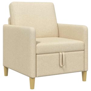 vidaXL Sofa su saugojimo vieta Kreminė 72 x 78 x 87 cm Poliesteris