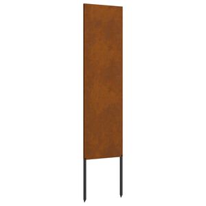 vidaXL Sodo privatumo ekranas &bdquo;Fretwork&ldquo; Rūdijanti 32 x 140 cm
