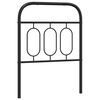 vidaXL Metalinis pakaitinis galvūgalis, juodos spalvos, 75cm