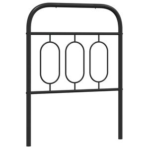 vidaXL Metalinis pakaitinis galvūgalis, juodos spalvos, 75cm