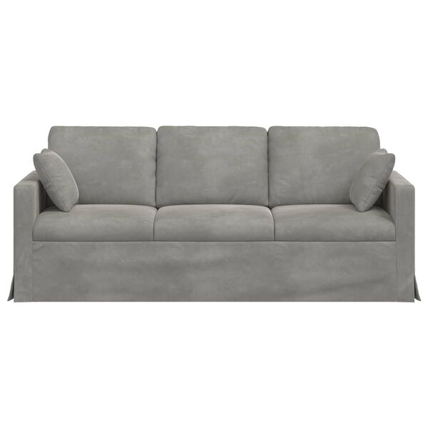 vidaXL Sofa &Scaron;viesiai pilka Bendri matmenys: 198 x 78 cm (P X G x A)