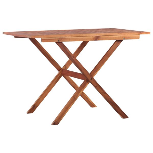 vidaXL Bistro baldų komplektas., 3d., juodas, polirat., akac. med.