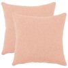 vidaXL Pagalvėlės užvalkalas 2 pcs HEERLEN Rožinė 50 x 50 cm Boucl&eacute;