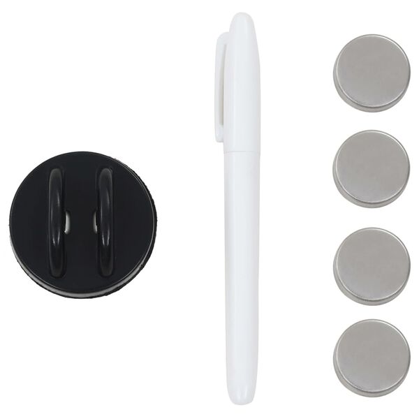 vidaXL Prie sienos montuojama magnetinė lenta, 120x60cm, stiklas