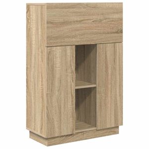 vidaXL Stalas Sonoma ąžuolas 71.5 x 31.5 x 106.5 cm Apdirbta mediena