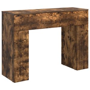 vidaXL Kavos staliukas Dūminio ąžuolo 102 x 35 x 75 cm