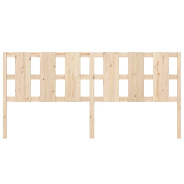 vidaXL Lovos galvūgalis, 205,5x4x100cm, pu&scaron;ies masyvas