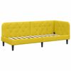 vidaXL Kampinė lovos konstrukcija Geltona 80 x 200 cm Aksomas