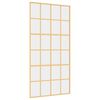 vidaXL Stumdomos durys, auksinės, 102,5x205cm, ESG stiklas/aliuminis