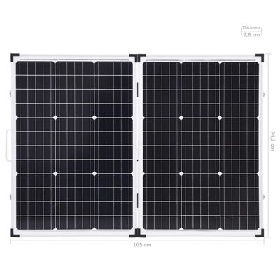 vidaXL Sulankstomas saulės modulis, 120W, 12V
