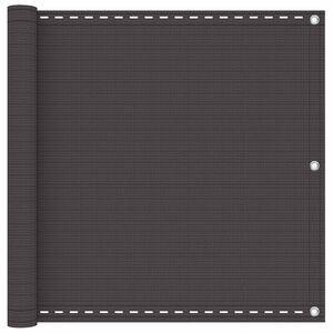 vidaXL Balkono Ekranas Stačiakampio 75 x 700 cm HDPE ir aliuminis