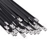vidaXL Laido tvirtinimas 50 vnt. 4,6 x 350 mm Juoda