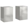 vidaXL Augalų stovas 2 pcs Sidabro 24 x 24 x 35 cm