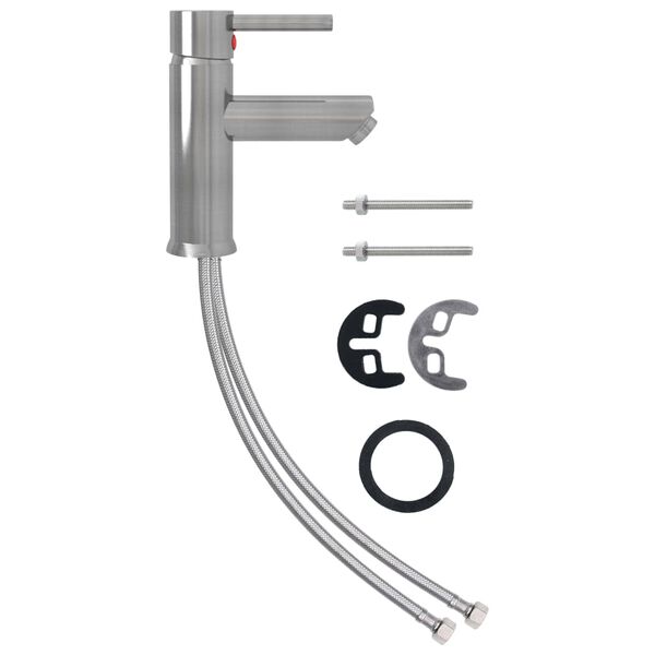 vidaXL Vonios kambario praustuvo mai&scaron;ytuvas, sidabro, 130x176mm