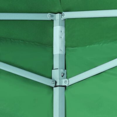 vidaXL Išskleidžiama palapinė su 2 sienomis, žalia, 3x3 m