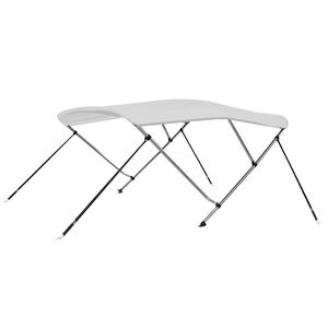 vidaXL Bimini vir&scaron;aus stogelis, baltas, 183x140x137cm, 3 lankų rėmas