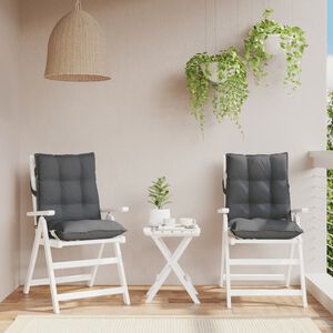 vidaXL Kėdės pagalvėlės, 2vnt., antracito, oksfordo audinys