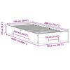 vidaXL Grindų lovos rėmas Balta 100 x 200 cm Pušies masyvas