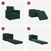 vidaXL Sofa lova 60cm Tamsiai žalia Aksomas