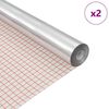 vidaXL Savaiminio lipnumo veidrodinis filmas 90 x 200 cm 2 pcs Sidabro