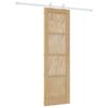 vidaXL Slankios durys Natūrali ir Balta 61 x 198,5 cm